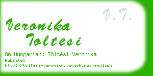 veronika toltesi business card