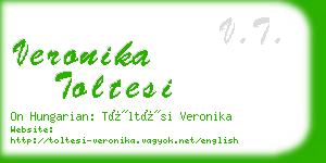 veronika toltesi business card